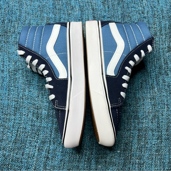 Vans Sk8 Hi Comfycush Sneakers in Blue Two Tone - Picture 5 of 9